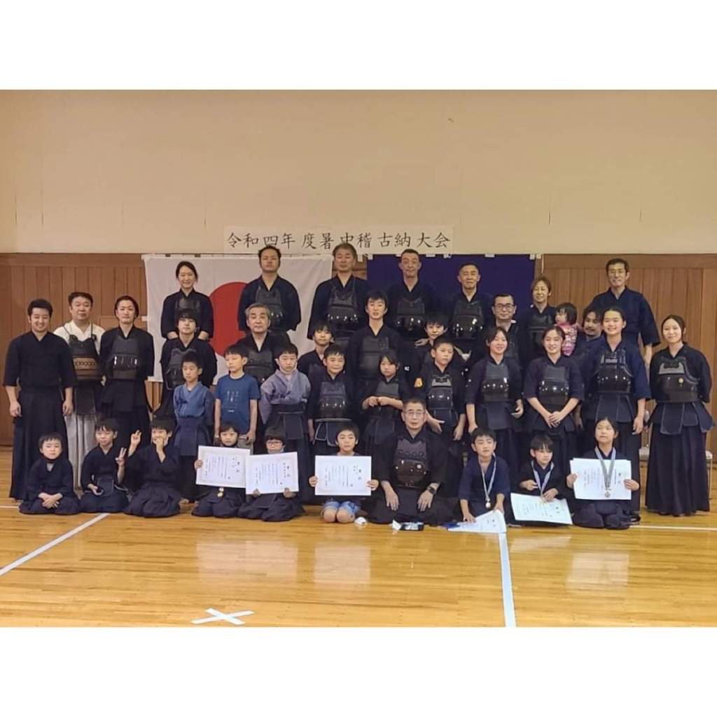 町田剣道連盟　つくし野剣道育成会　暑中稽古　しめくくり